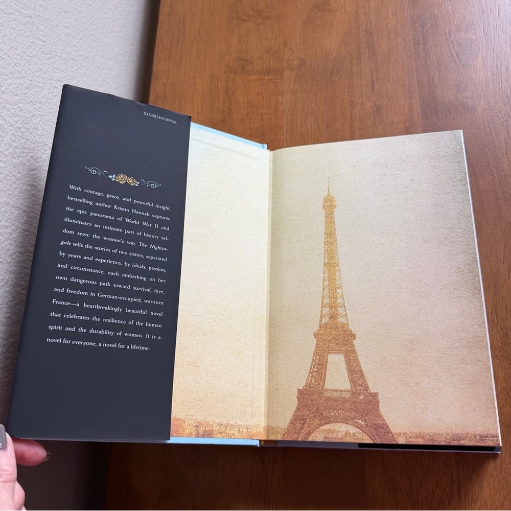 Kristin Hannah "The Nightingale" 10th Anniversary Edition - Black & Gold - Picture 2 of 8